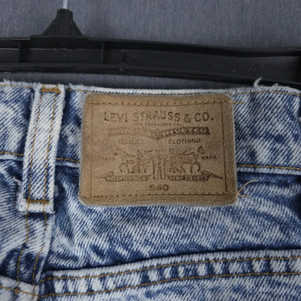 Vintage Levis 540 Jeans Mens 34x30 (Fits 32x30) Acid Wash Denim 80s USA‎ Red Tab